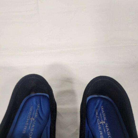 Mark Nason Skechers Loafers Men Size 7.5 Black Canvas Memory Foam Slip On Casual - Picture 7 of 10